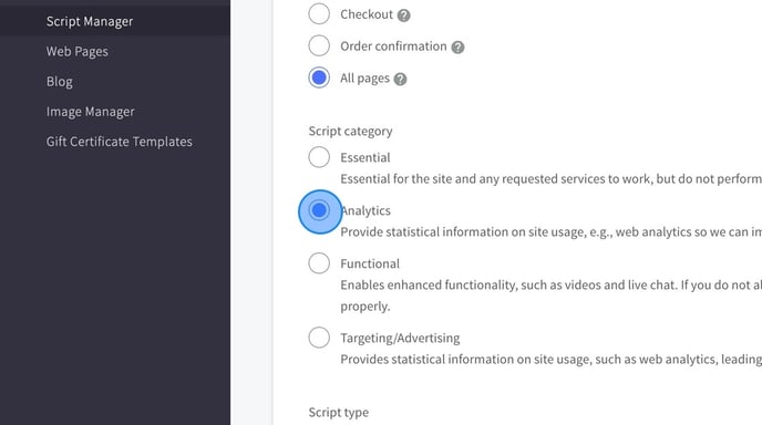 Accessing Analytics in BigCommerce Dashboard - Step 3