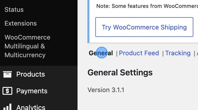 Accessing Profit Metrics Settings in WordPress - Step 2