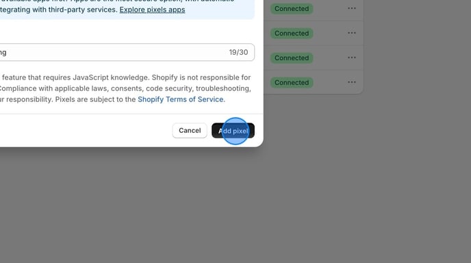 Adding Custom Pixels in Shopify Store - Step 7