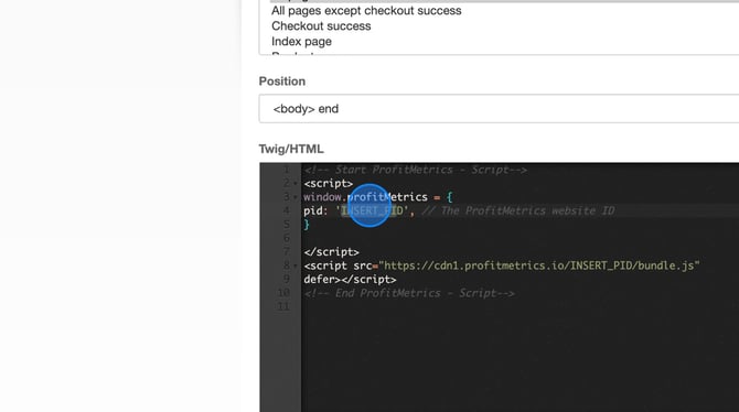 Adding a Custom Integration and Script in Cotonshoppen.dk Admin Dashboard - Step 49