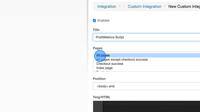 Adding a Custom Integration and Script in Cotonshoppen.dk Admin Dashboard - Step 7