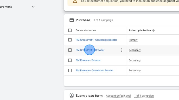 Adjust Click-through Conversion Window for Rewarding Ads in Google Ads - Step 5