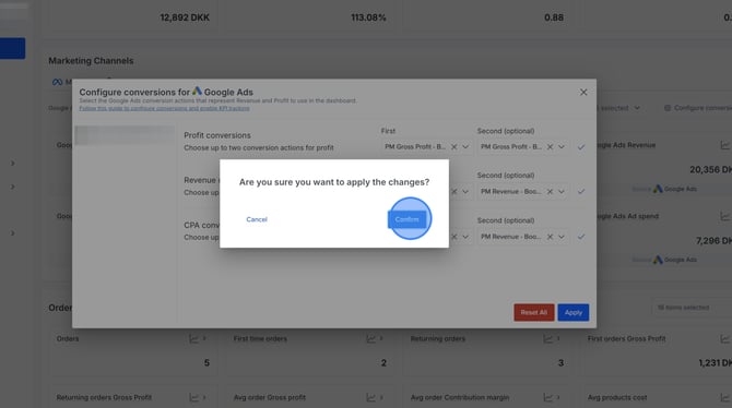 Configure ProfitMetrics Conversions For Ad Platforms - Step 22