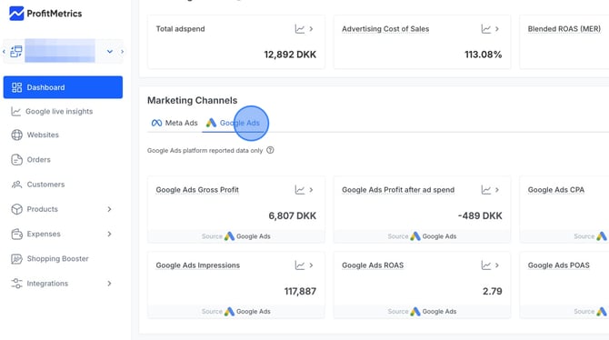 Configure ProfitMetrics Conversions For Ad Platforms - Step 4