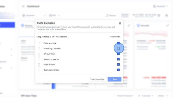Configuring conversions for Google Ads in dashboard for marketing channels - Step 2