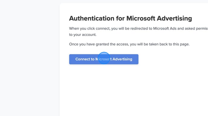 Connect Microsoft Advertising to ProfitMetrics - Step 7