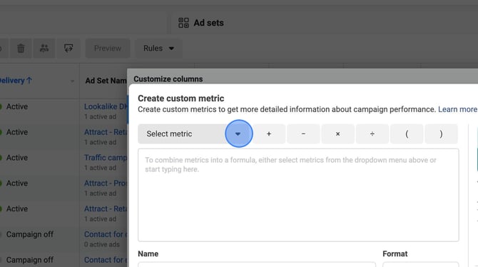 Create Custom Metrics and Columns in Facebook Ads Manager - Step 20