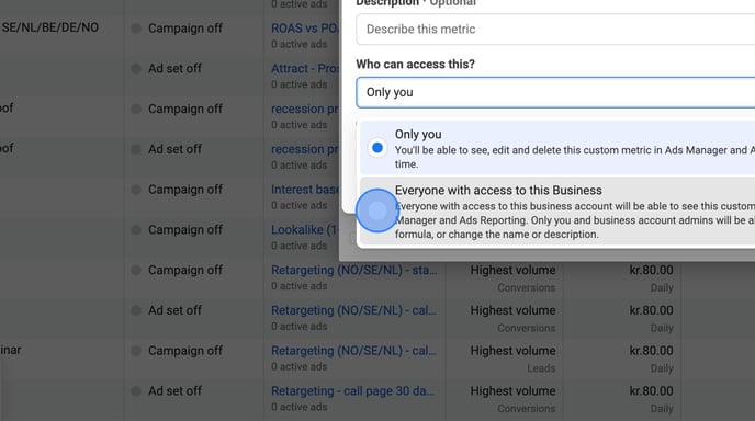 Create Custom Metrics and Columns in Facebook Ads Manager - Step 28
