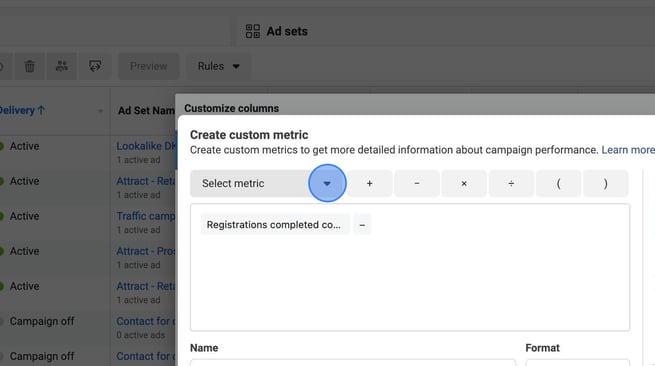 Create Custom Metrics and Columns in Facebook Ads Manager - Step 48
