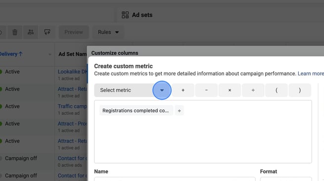 Create Custom Metrics and Columns in Facebook Ads Manager - Step 65