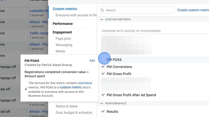 Create Custom Metrics and Columns in Facebook Ads Manager - Step 81