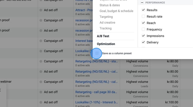 Create Custom Metrics and Columns in Facebook Ads Manager - Step 82