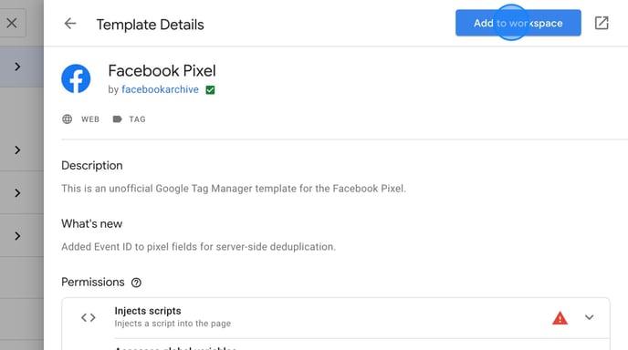 Create Facebook Pixel Tag in Google Tag Manager - Step 19