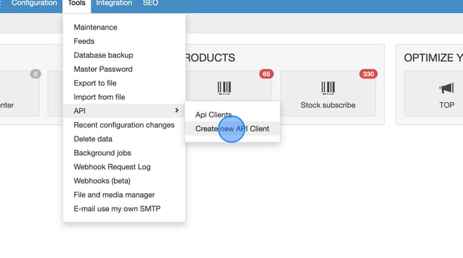 Create a new API client and generate a client ID - Step 7