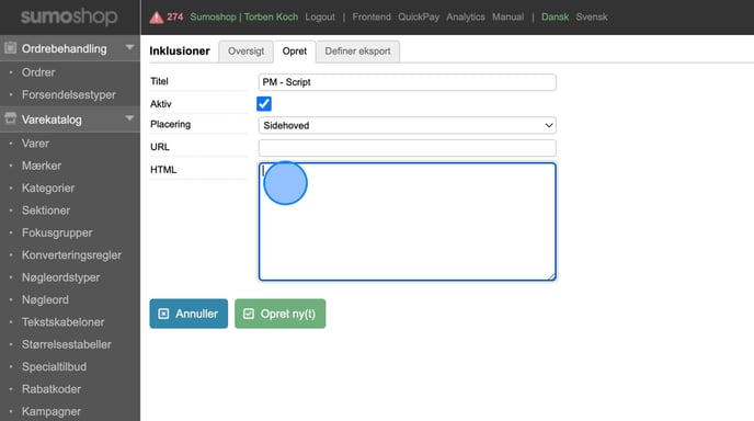 Create and Configure Inclusions for ProfitMetrics Integration - Step 11