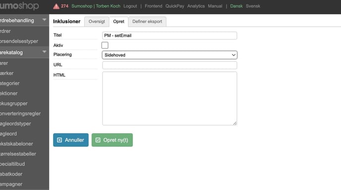 Create and Configure Inclusions for ProfitMetrics Integration - Step 28