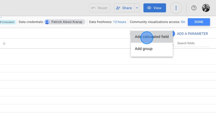 Create calculated fields for PM metrics in Looker Studio - Step 6