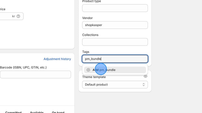 Creating a Bundle Product with Tag on Shopify - Step 6