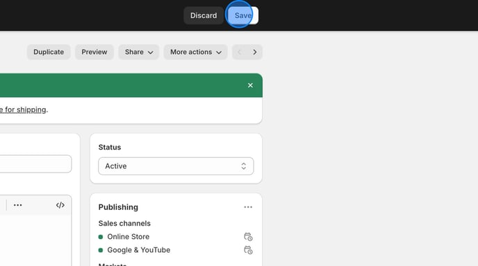 Creating a Bundle Product with Tag on Shopify - Step 7