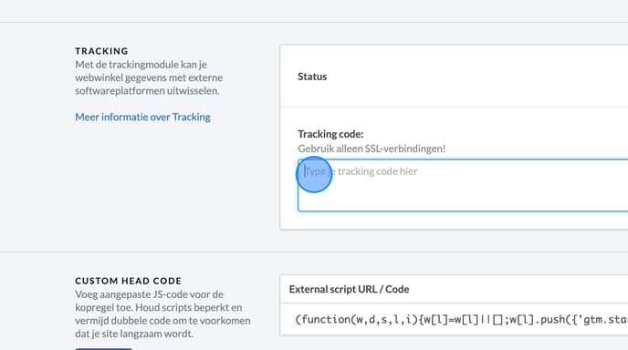 Edit Javascripts and Tracking Code in Website Settings - Step 12