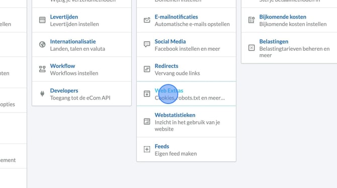 Edit Javascripts and Tracking Code in Website Settings - Step 3