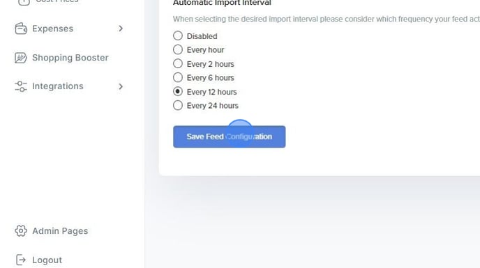 Edit and Import Product Feed in ProfitMetrics - Step 6