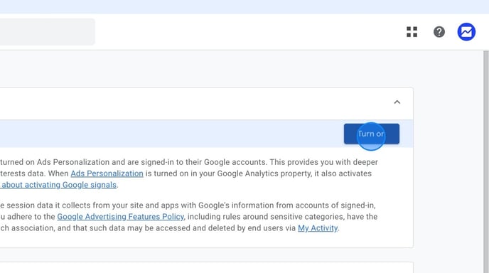 Enable Data Collection and Retention in Google Analytics - Step 7