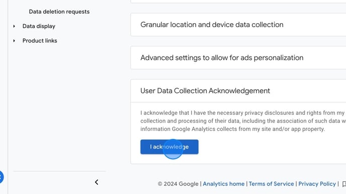 Enable Data Collection for Ads Personalization in Google Analytics - Step 13