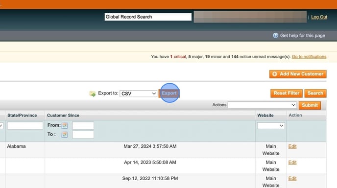 Exporting Customer Data from Profit Metrics - Step 6