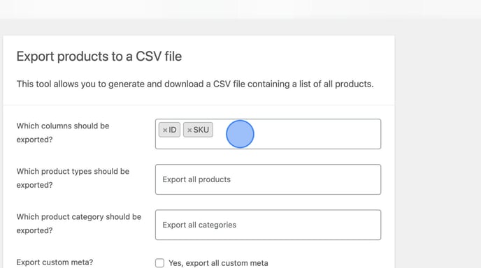 Exporting and Importing Products Data into Google Sheets - Step 10