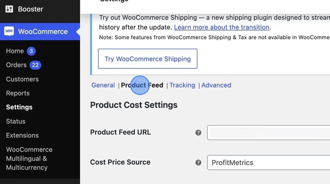 Generate Cost and Profit Feed for WooCommerce - Step 1-2
