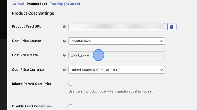Generate Cost and Profit Feed for WooCommerce - Step 2-1