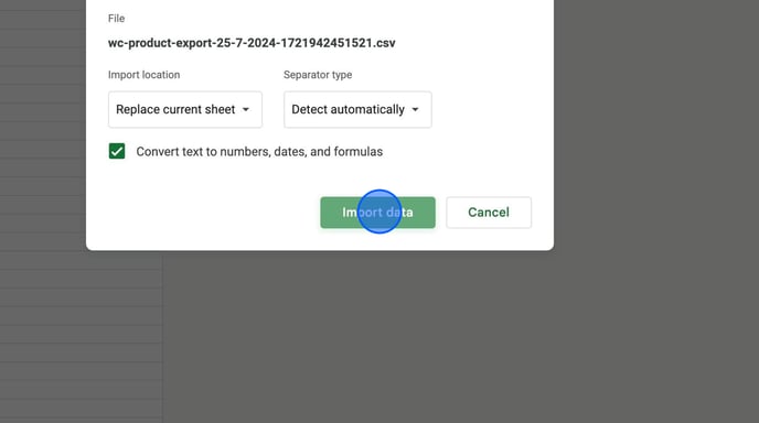 Guide to Importing and Exporting Data in Google Sheets - Step 8