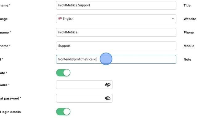 How To Add A New Administrator In ProfitMetrics - Step 17