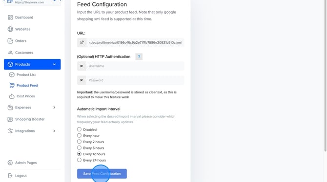 How To Configure And Import Feeds In Admin Area - Step 10