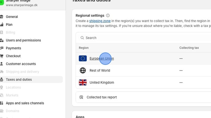 How To Enable VAT Collection for EU Products - Step 2
