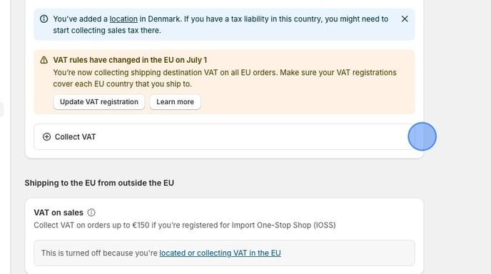 How To Enable VAT Collection for EU Products - Step 3