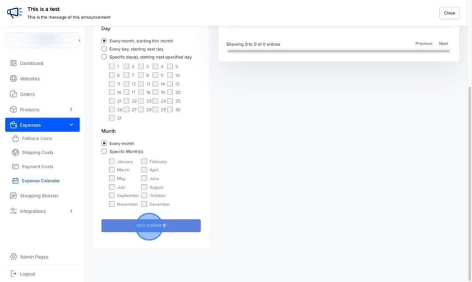 How to Add Recurring Expenses in Profit Metrics - Step 10