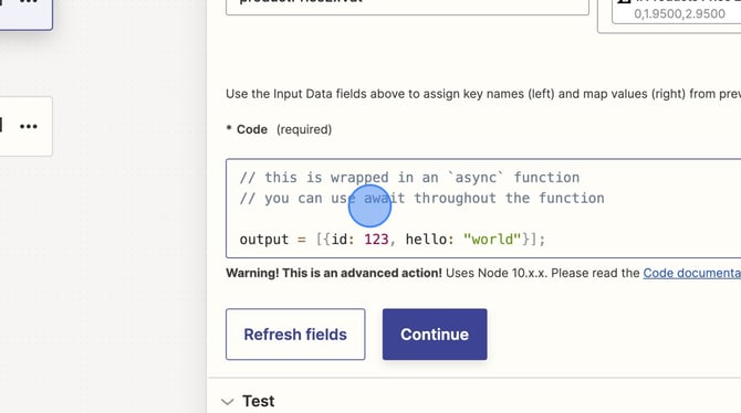 How to Copy and Paste Text on Zapier - Step 2
