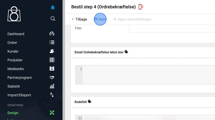 How to Customize Order Confirmation Page on Baufix.dk - Step 17