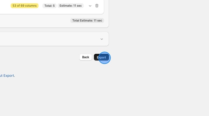 How to Export Data Using Matrixify on Shopify - Step 21