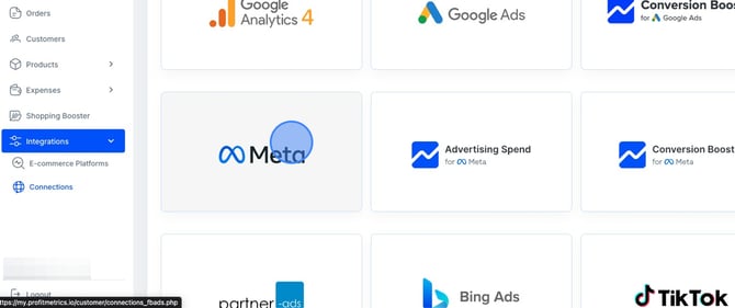 How to set up Meta and conversion booster for Meta and create custom columns - Step 0