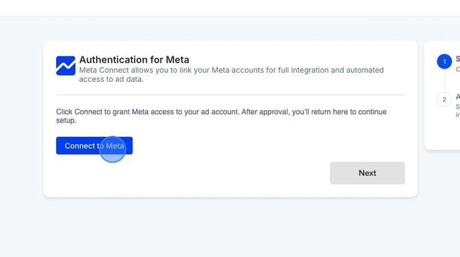 How to set up Meta and conversion booster for Meta and create custom columns - Step 1
