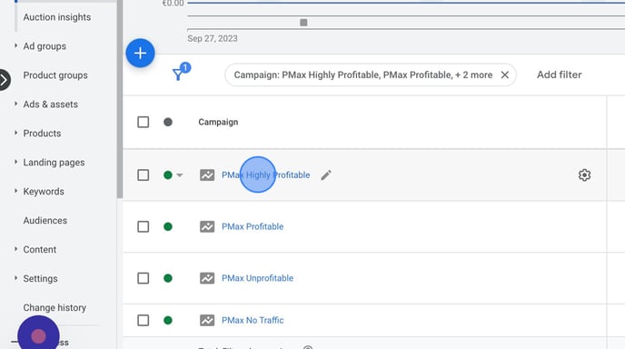 How to setup and segment your PerfmanceMax campaigns to your Shopping Booster rules - Step 2 (1)