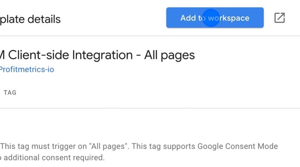 Implement ProfitMetrics Tags in Google Tag Manager - Step 10