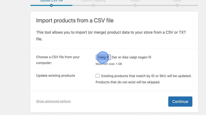 Importing and Updating Products from CSV in WooCommerce - Step 4