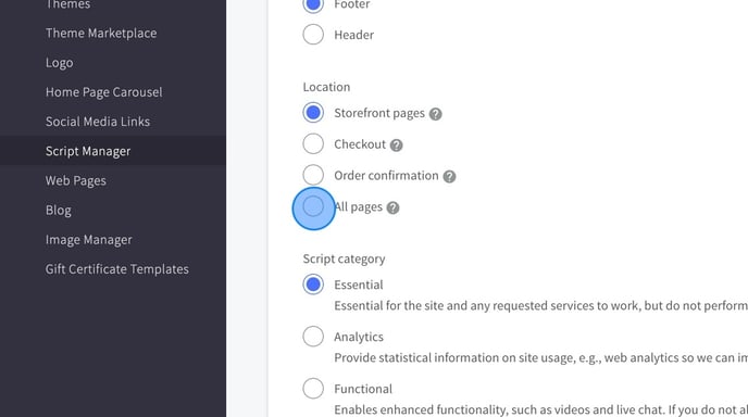 Installing ProfitMetrics Scripts on BigCommerce Store - Step 12