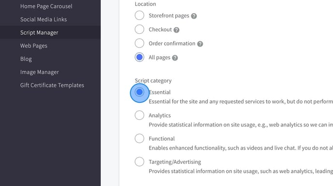 Installing ProfitMetrics Scripts on BigCommerce Store - Step 13