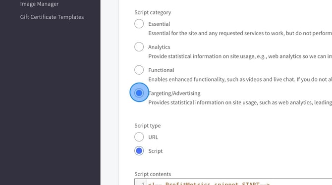 Installing ProfitMetrics Scripts on BigCommerce Store - Step 54-1