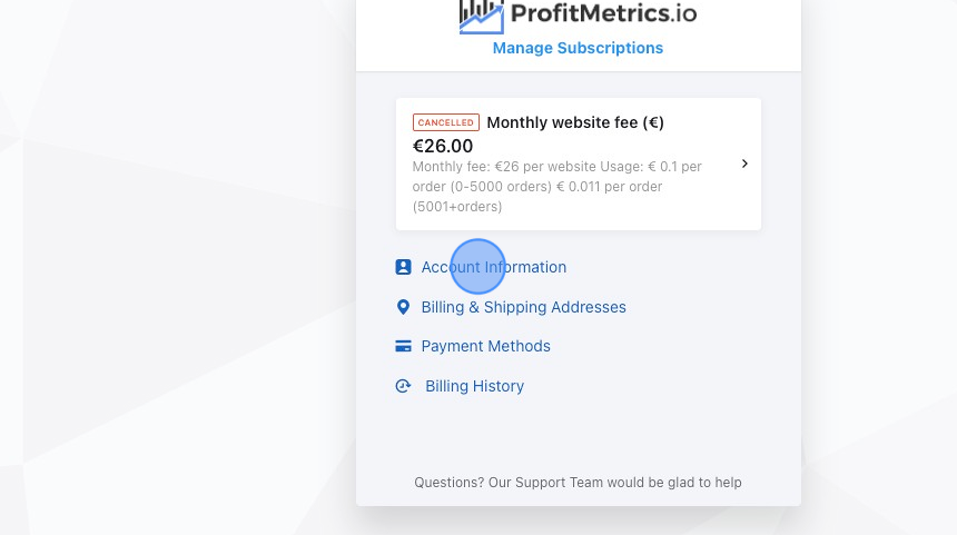 How To Update Your Billing Information And Review Or Download Invoices